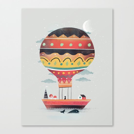 Fly me to the Moon Canvas Print