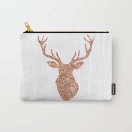 Sparkling reindeer blush gold Carry-All Pouch