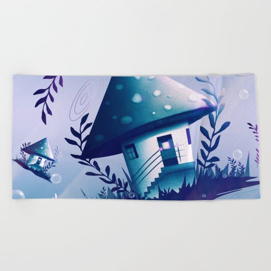 Magic Mush Room - Pattern Beach Towel