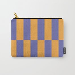 Strippy - Peri and Mango Carry-All Pouch | Striped, Quilt, Spring, Graphicdesign, Bold, Pattern, Stripy, Maximalist, Kid Friendly, Stripes 