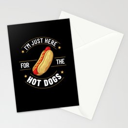Hot Dog Chicago Style Bun Stand American Stationery Card