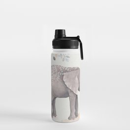 Floral Fantasy Elephant Water Bottle