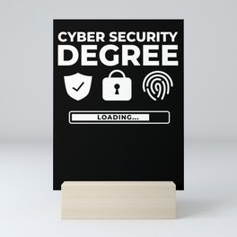 Cyber Security Analyst Engineer Computer Training Mini Art Print