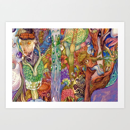 Head nature (Details) Art Print
