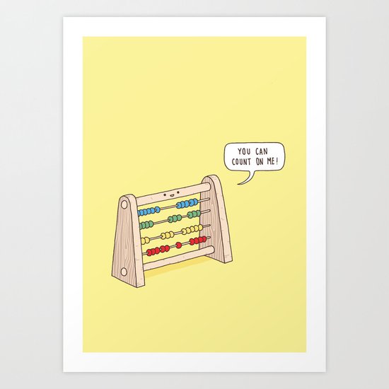 The Ever-Reliable Abacus Art Print