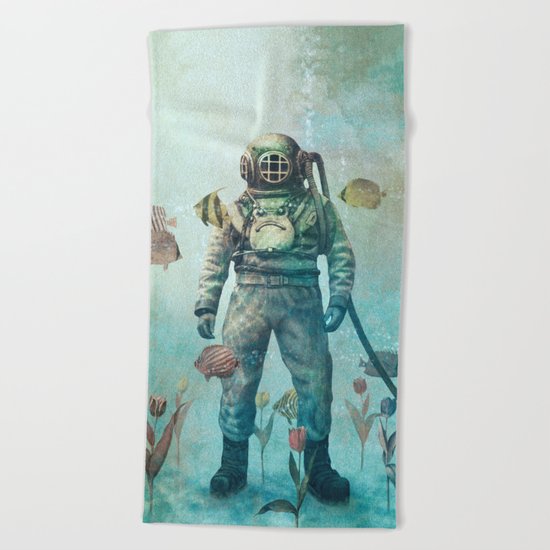 Deep Sea Garden Beach Towel