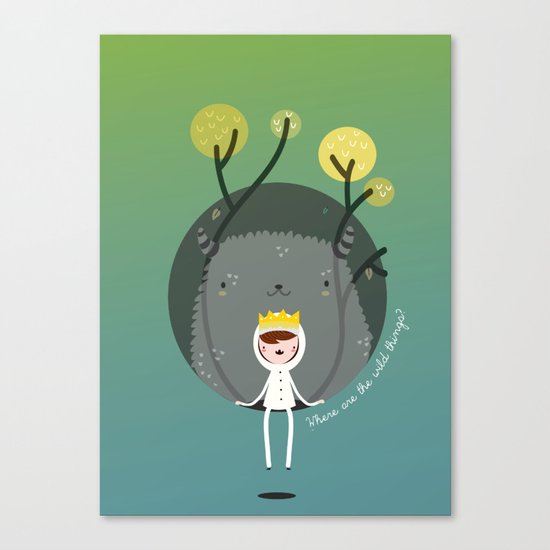 Where are the wild things? Canvas Print