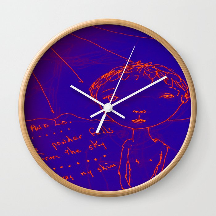 The Blue Itch Wall Clock