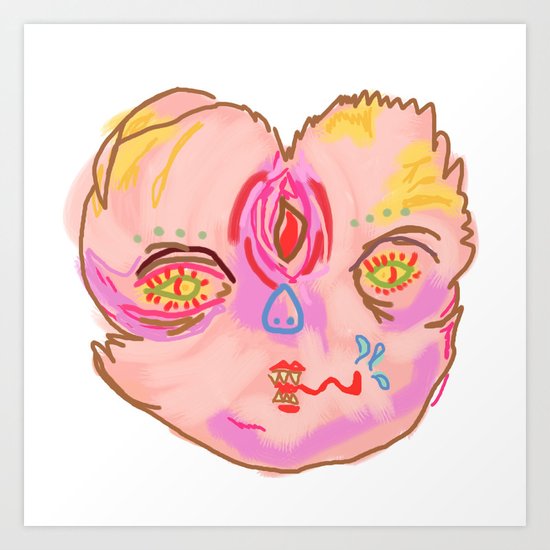 creepah face Art Print