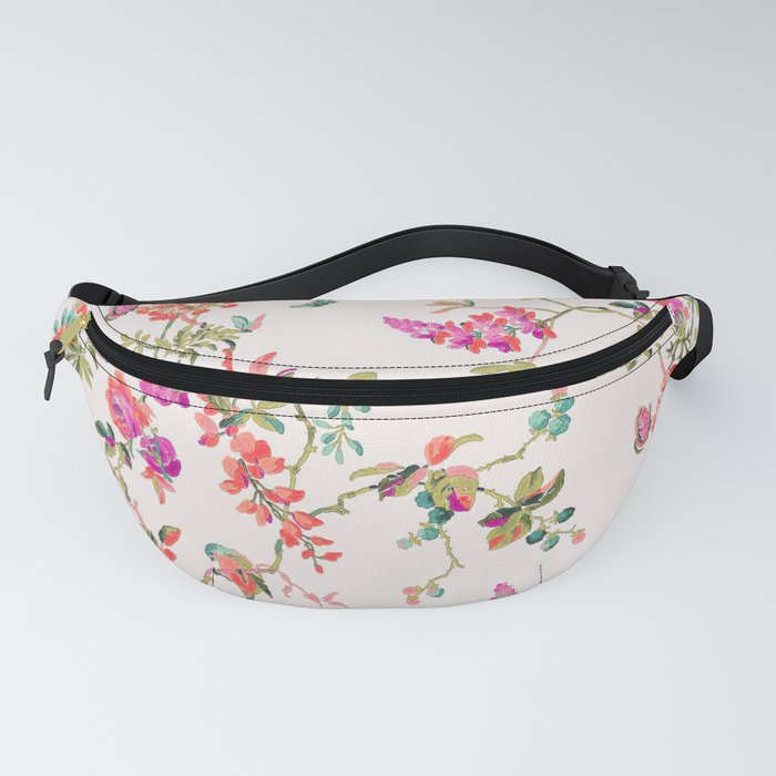 Romantic Pink Flowers Fanny Pack