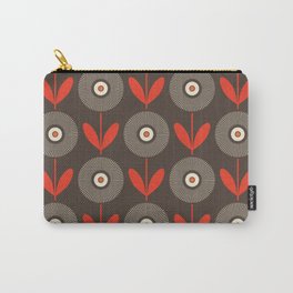 Gira Pattern VI - Retro Flowers Series Carry-All Pouch