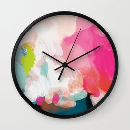 pink sky Wall Clock