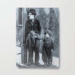 Charlie Chaplin - The Kid 1921 - SIlver Print Metal Print | Forties, 1940S, Chaplin, 1930S, Films, Portrait, Citylights, Thirties, Cinema, Retro 