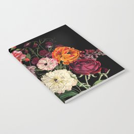 Evening Floral Harvest Vintage Art Prints Notebook