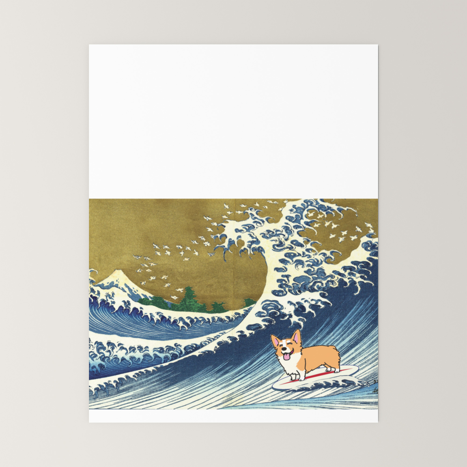 Corgi Dog Surfing The Great Wave Mini Art Print By Ouchmypancreas Society6 This information may be subject to change after the movie's release. corgi dog surfing the great wave mini art print by ouchmypancreas