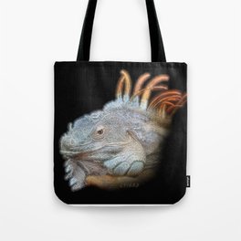 Spiked Electric Iguana Tote Bag