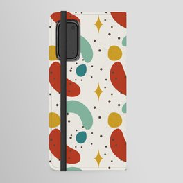Mid Century Modern Abstract Shapes Pattern 15 Android Wallet Case