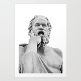 Socrates Marble Statue #1 #wall #art #society6 Art Print
