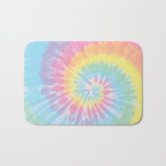 Pastel Tie Dye Bath Mat
