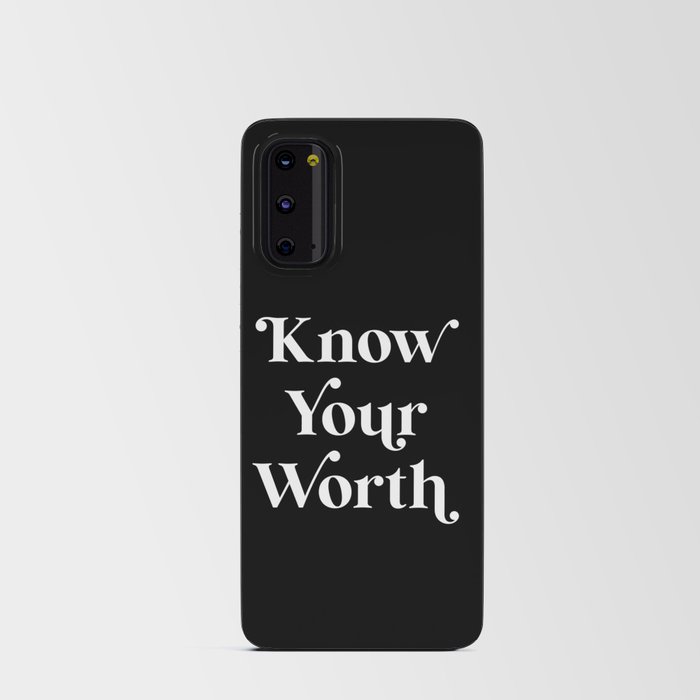 Know Your Worth Android Card Case