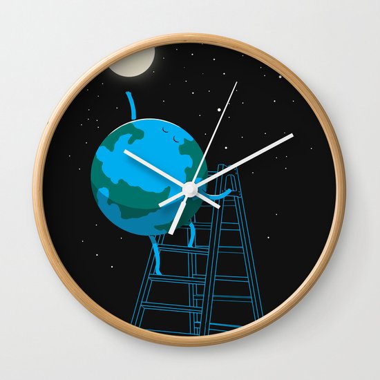 Reach the moon Wall Clock