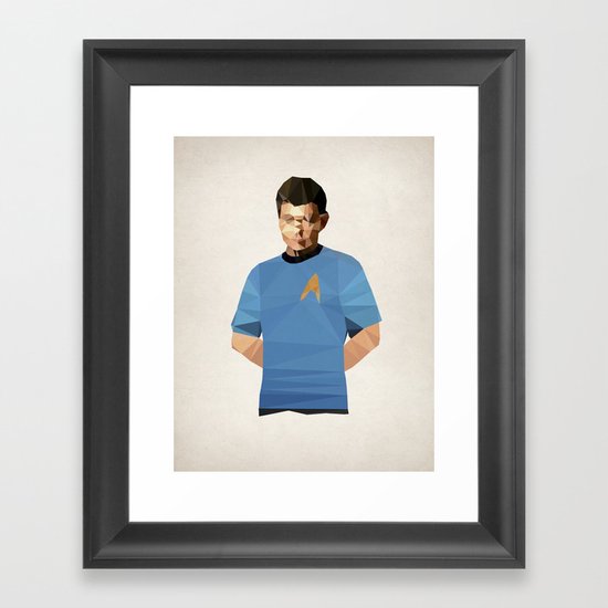 Polygon Heroes - Bones Framed Art Print