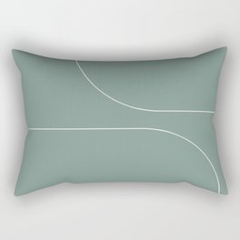 Modern Minimal Line Abstract XXIV Rectangular Pillow