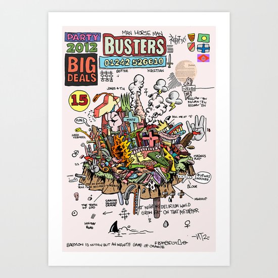 Busters from Babylon Art Print
