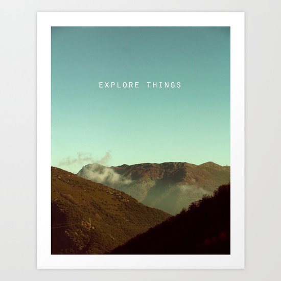 explore things Art Print
