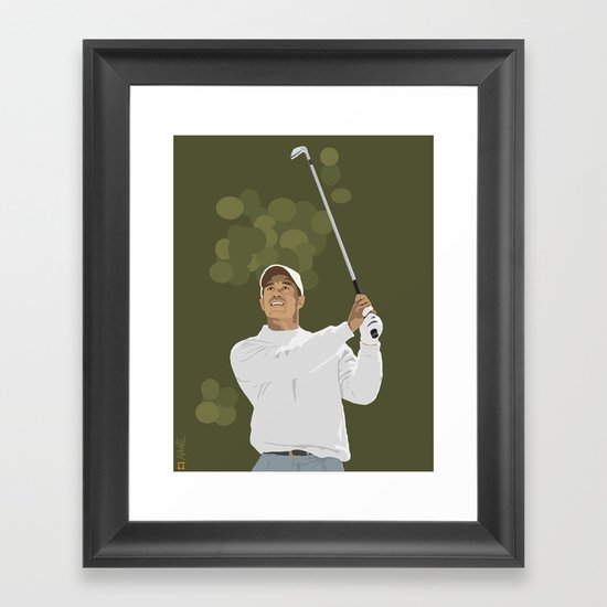 Tiger Woods Framed Art Print