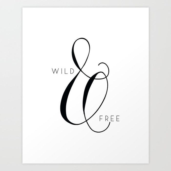 Printable Art Wild And Free Spirit Soul Nursery Decor Kids Room