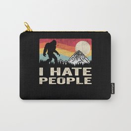 Bigfoot I Hate People Funny Sasquatch Carry-All Pouch