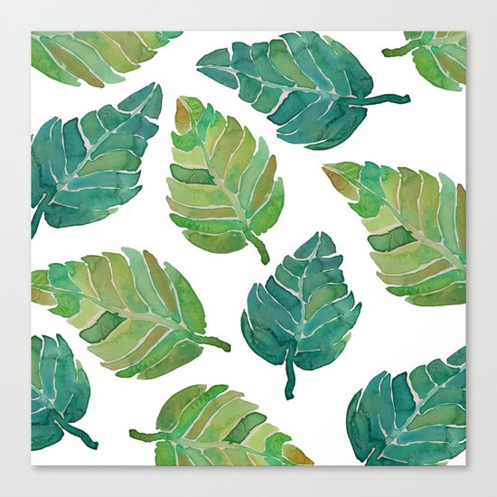 Jungle Leaves Canvas Print