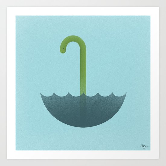 Looks like rain or monster Art Print