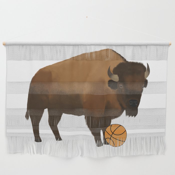 Bison Basketball Wall Hanging