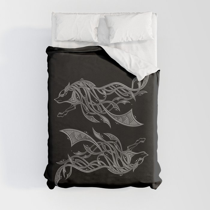 Nordic Wolf Duvet Cover