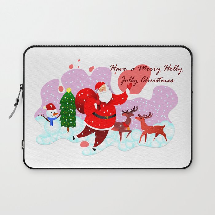 have a holly jolly Christmas Laptop Sleeve