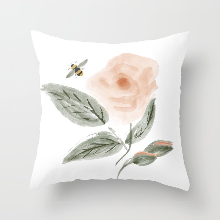 Promise Of Roses Throw Pillow