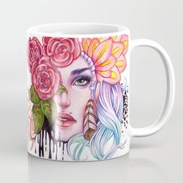 Rose Lady Abstract Coffee Mug