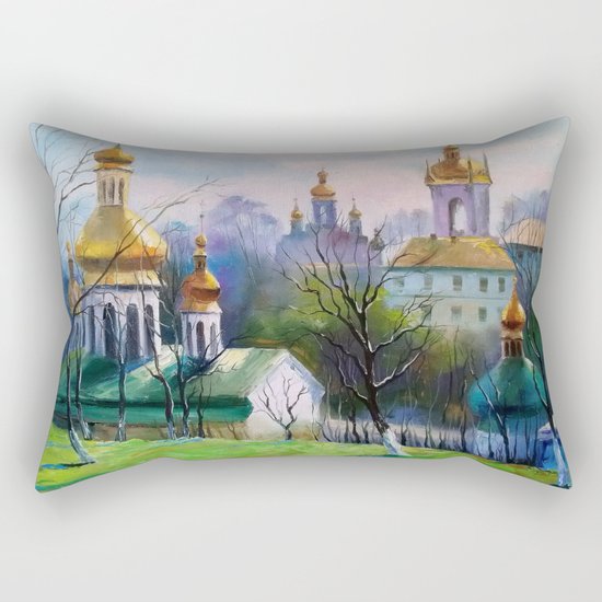 Holy Dormition Kiev-Pechersk Lavra Rectangular Pillow