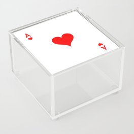 Playing cards suit. symbol hearts.  Acrylic Box