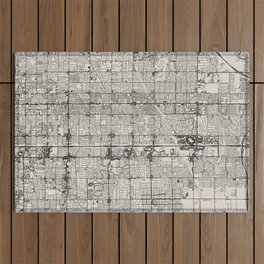 Mesa USA - Black&White City Map Outdoor Rug