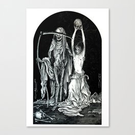 Death and the Maiden II Canvas Print