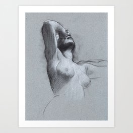 Study of a Despairing Female Nude by Adolf Hirémy-Hirsch Art Print