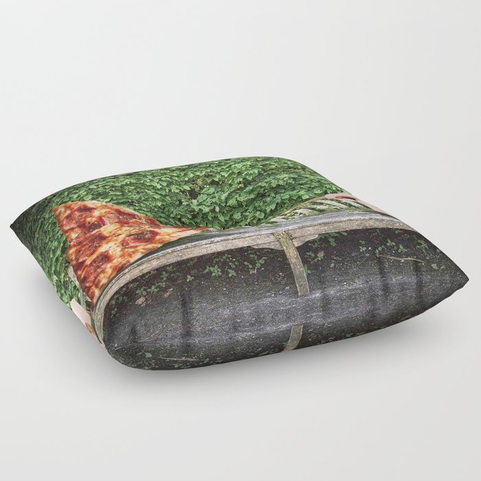 Discarded Food: Mushrooms Floor Pillow