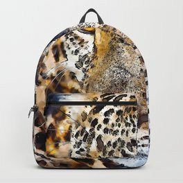 Leopard Wild Portrait Backpack