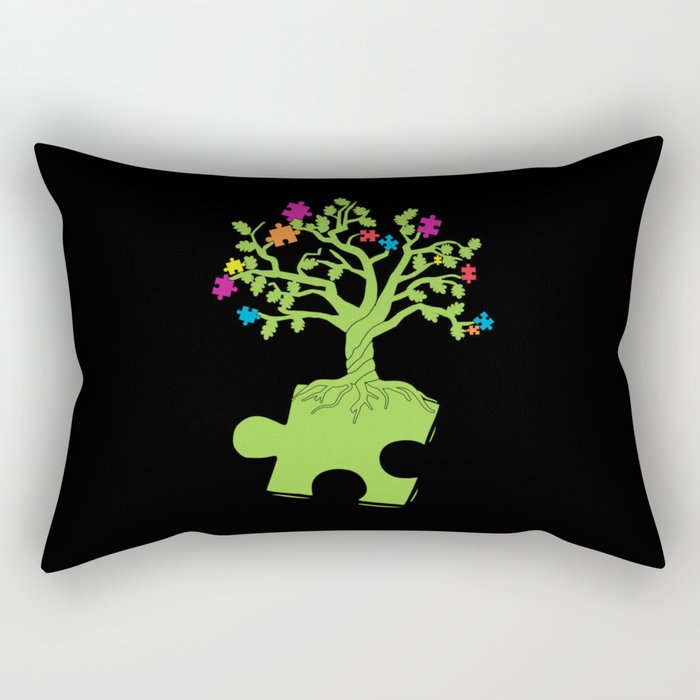 Autism Awareness Tree Rectangular Pillow