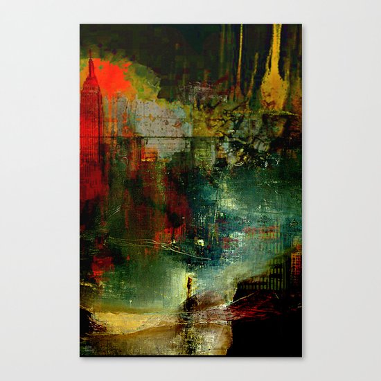 The city which fell asleep Canvas Print