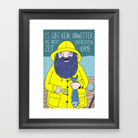 Fisherman Framed Art Print