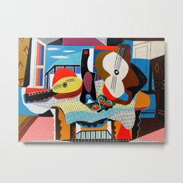 Picasso - Mandolin and Guitar (Mandoline et guitare) 1924 Artwork Metal Print
